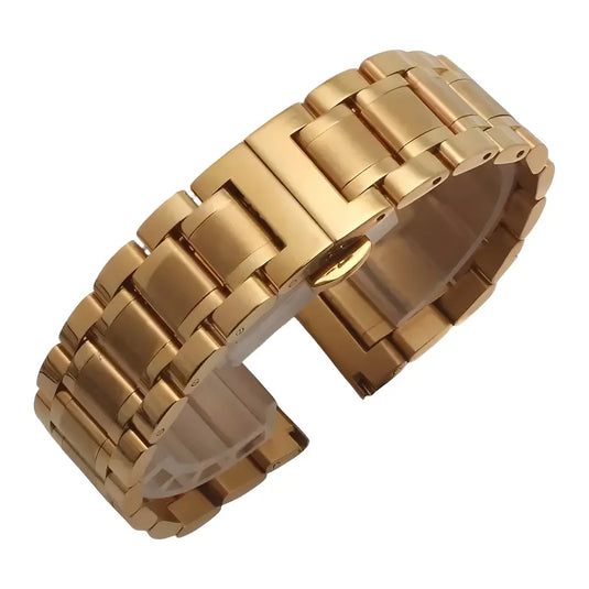Bracelet montre acier inoxydable or