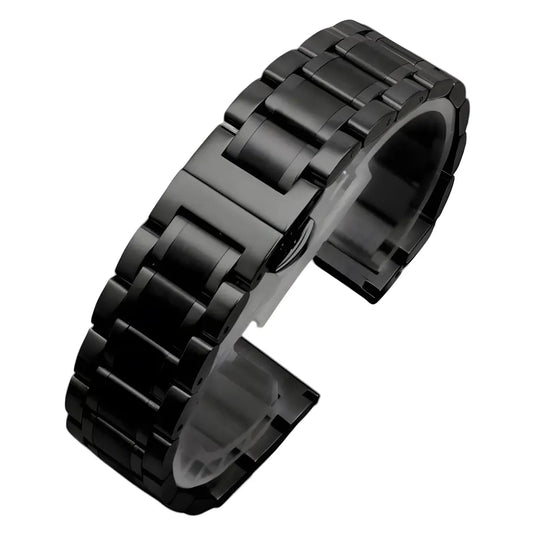 Bracelet montre acier inoxydable noir
