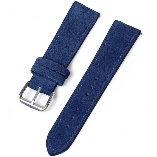 Bracelet montre daim bleu marine