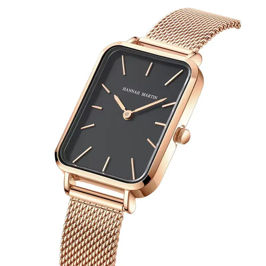 Montre Femme Rectangulaire photo cadran noir