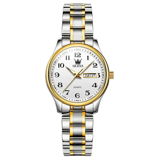 Montre Femme Chiffres Arabes cadran blanc