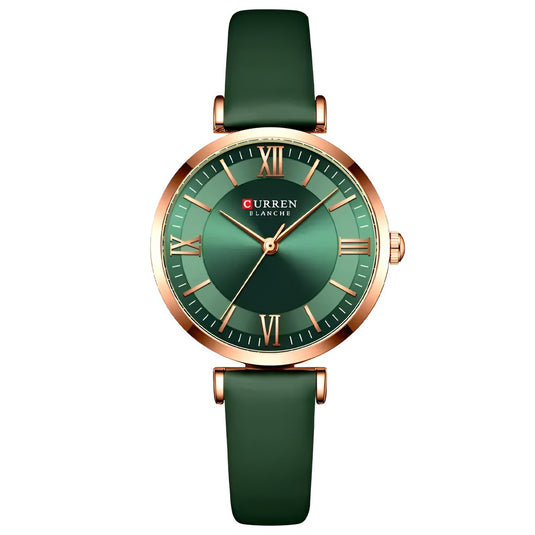 Montre femme cadran vert