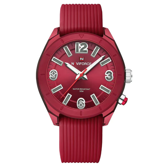 montre femme bracelet silicone rouge
