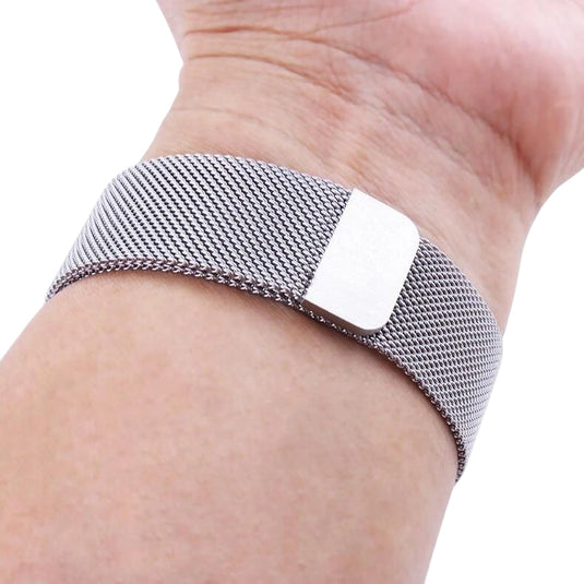 bracelet milanais magnétique argent