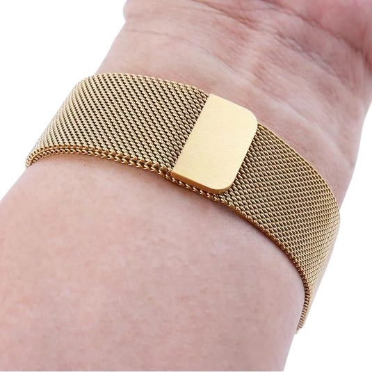 bracelet milanais magnétique or