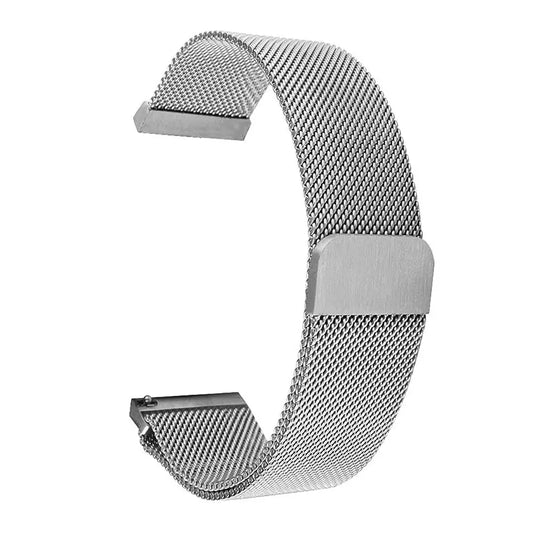 bracelet montre maille milanaise magnétique argent