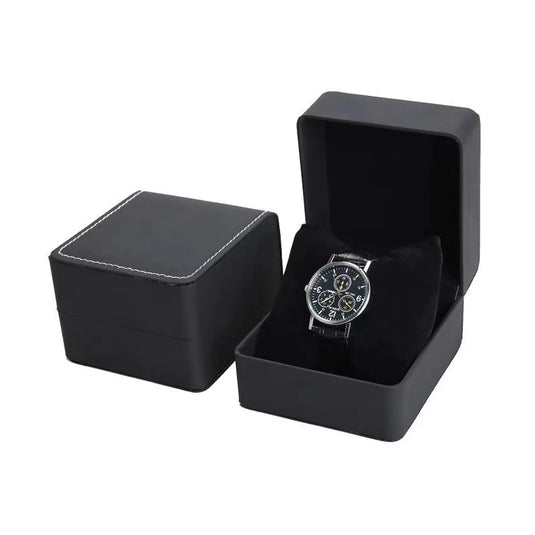 ecrin montre cuir noir 1