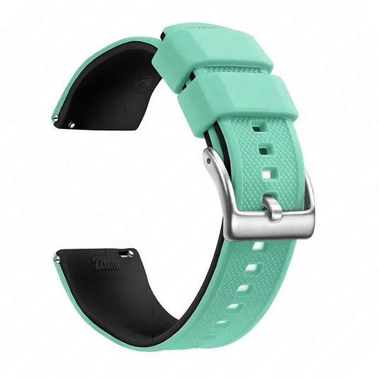 bracelet montre sport vert menthe en silicone