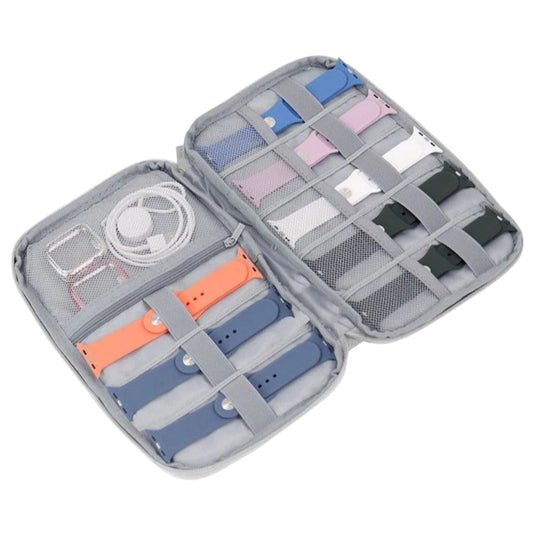 Étui rangement bracelets montre vue d'ensemble intérieur gris