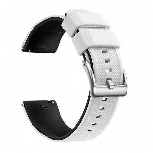 bracelet montre sport blanc en silicone