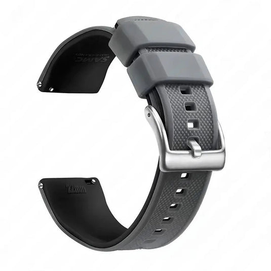 bracelet montre sport gris en silicone