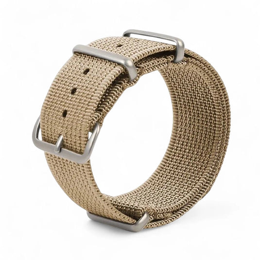 Bracelet montre nato beige