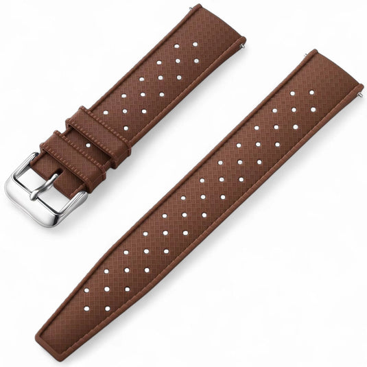 Bracelet montre tropic silicone marron