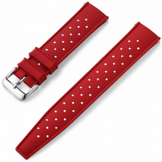 Bracelet montre tropic silicone rouge