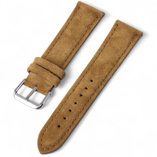 Bracelet montre daim marron clair