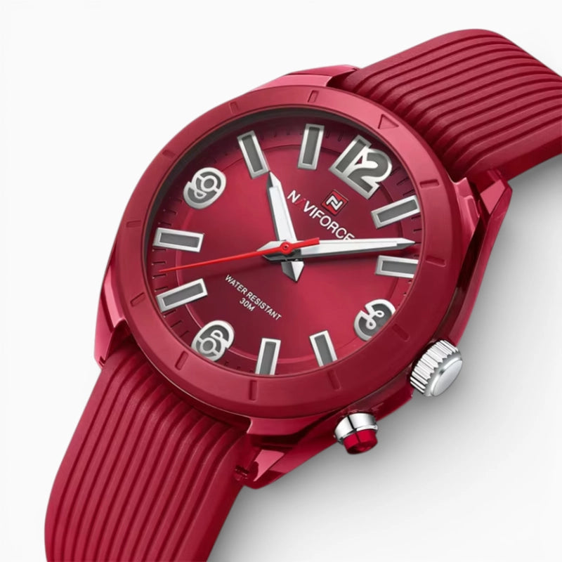 Montre Femme Bracelet en Silicone • GRENAT