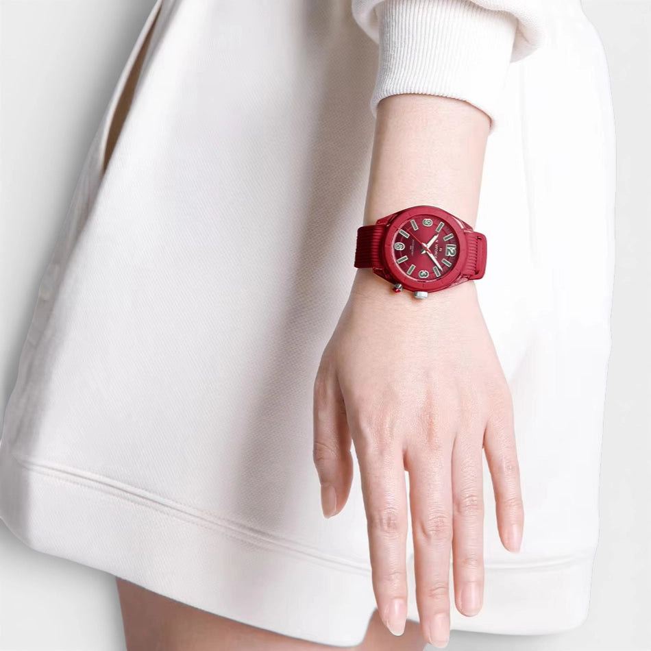 Montre Femme Bracelet en Silicone • GRENAT
