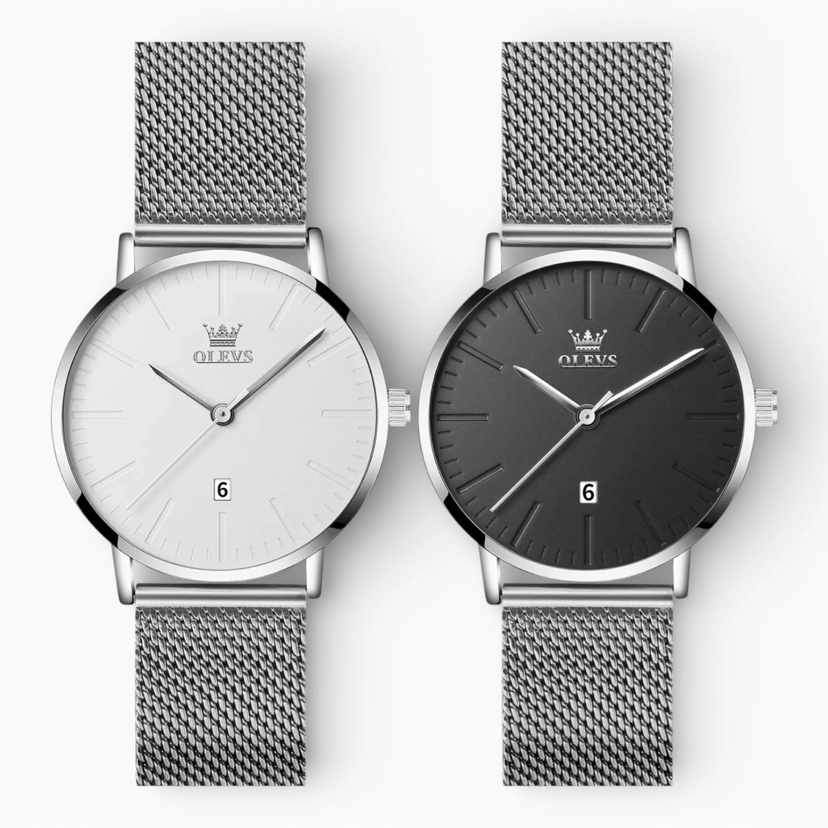 Montre Femme Bracelet Milanais Argent • AURA