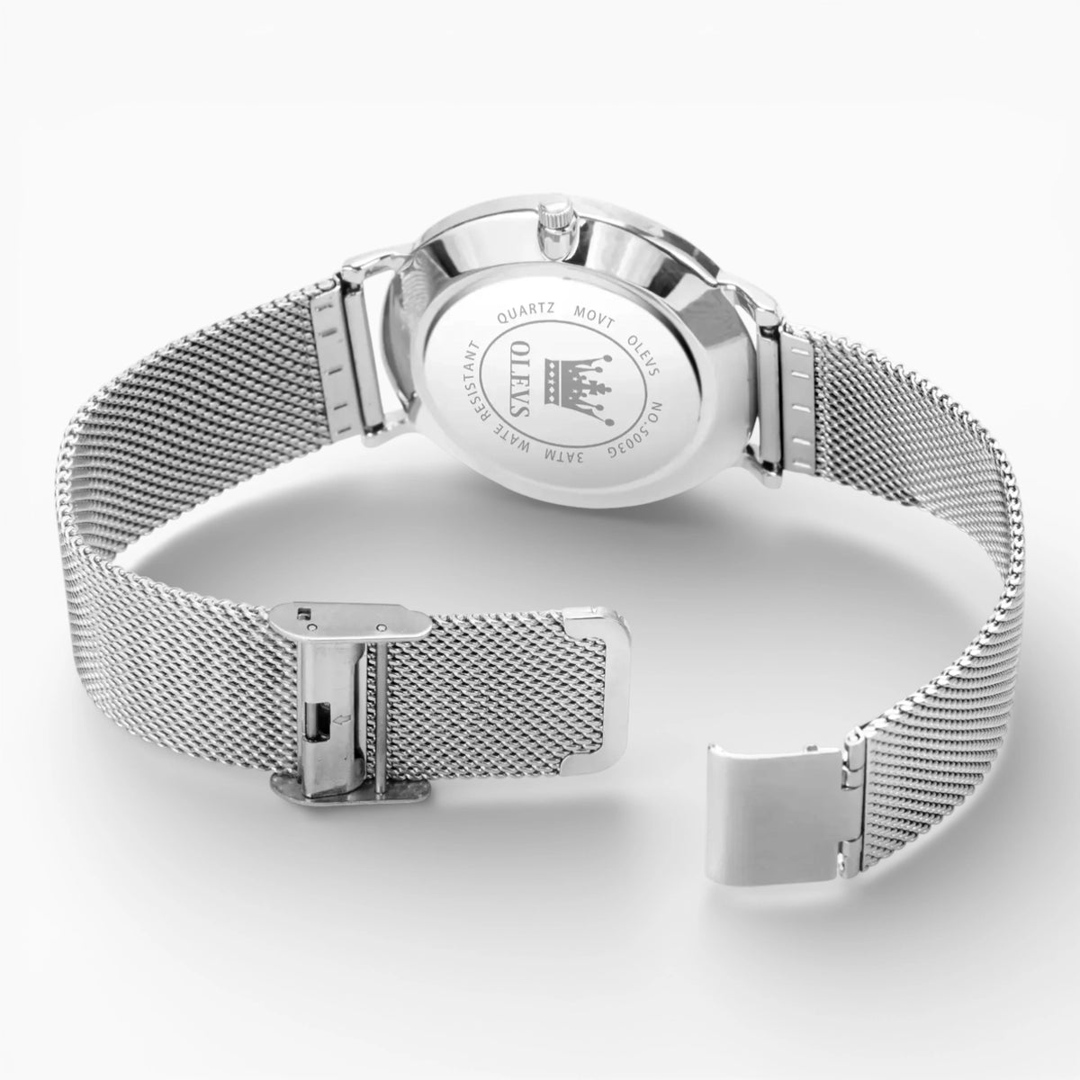 Montre Femme Bracelet Milanais Argent • AURA