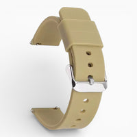 Bracelet montre silicone beige