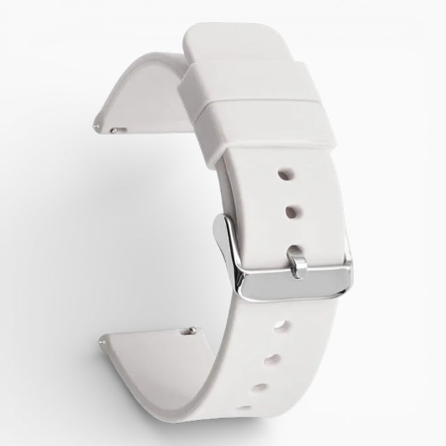 Bracelet montre silicone blanc