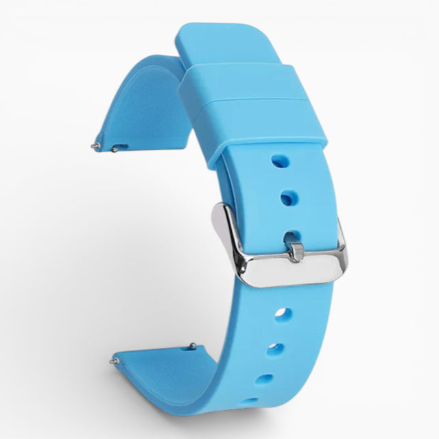 Bracelet montre silicone bleu ciel