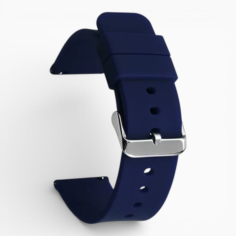 Bracelet montre silicone bleu marine