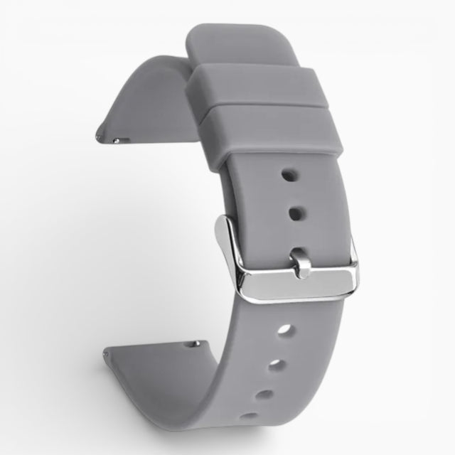 Bracelet montre silicone gris