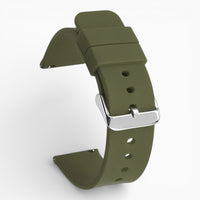 Bracelet montre silicone kaki