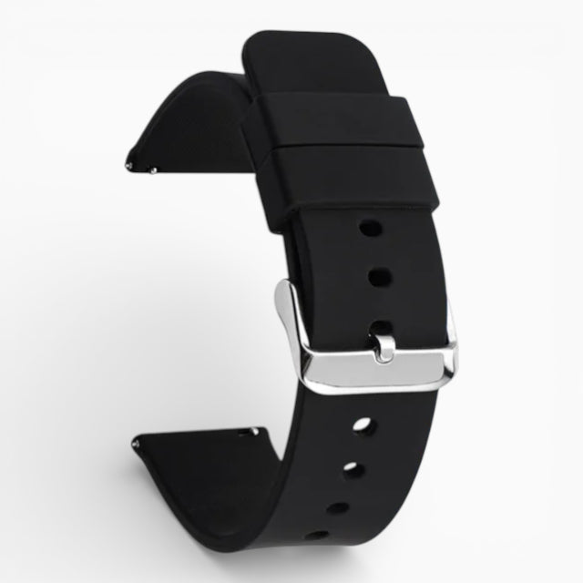 Bracelet montre silicone noir