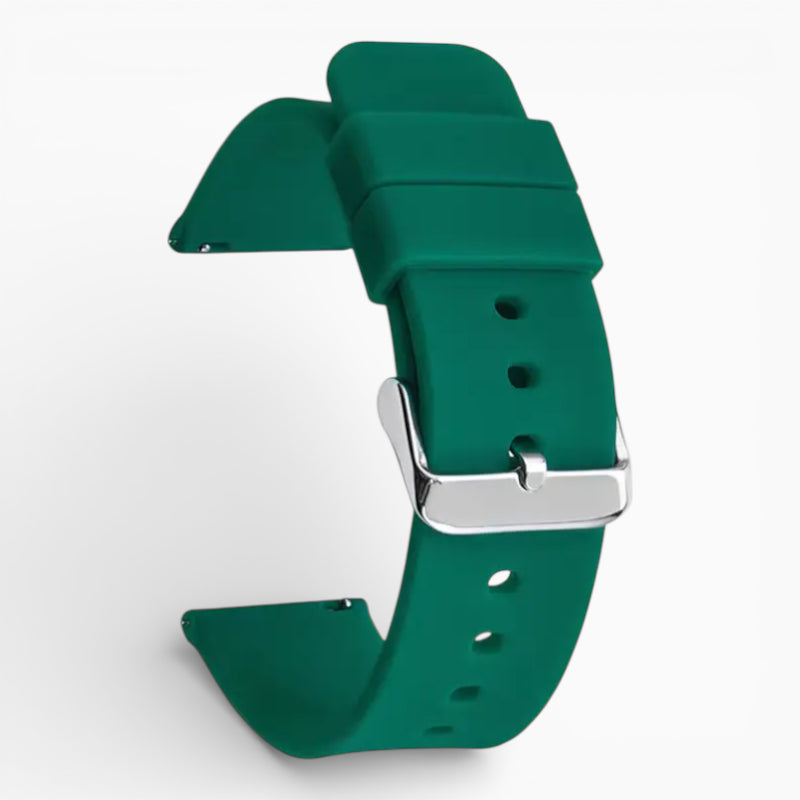 Bracelet montre silicone vert