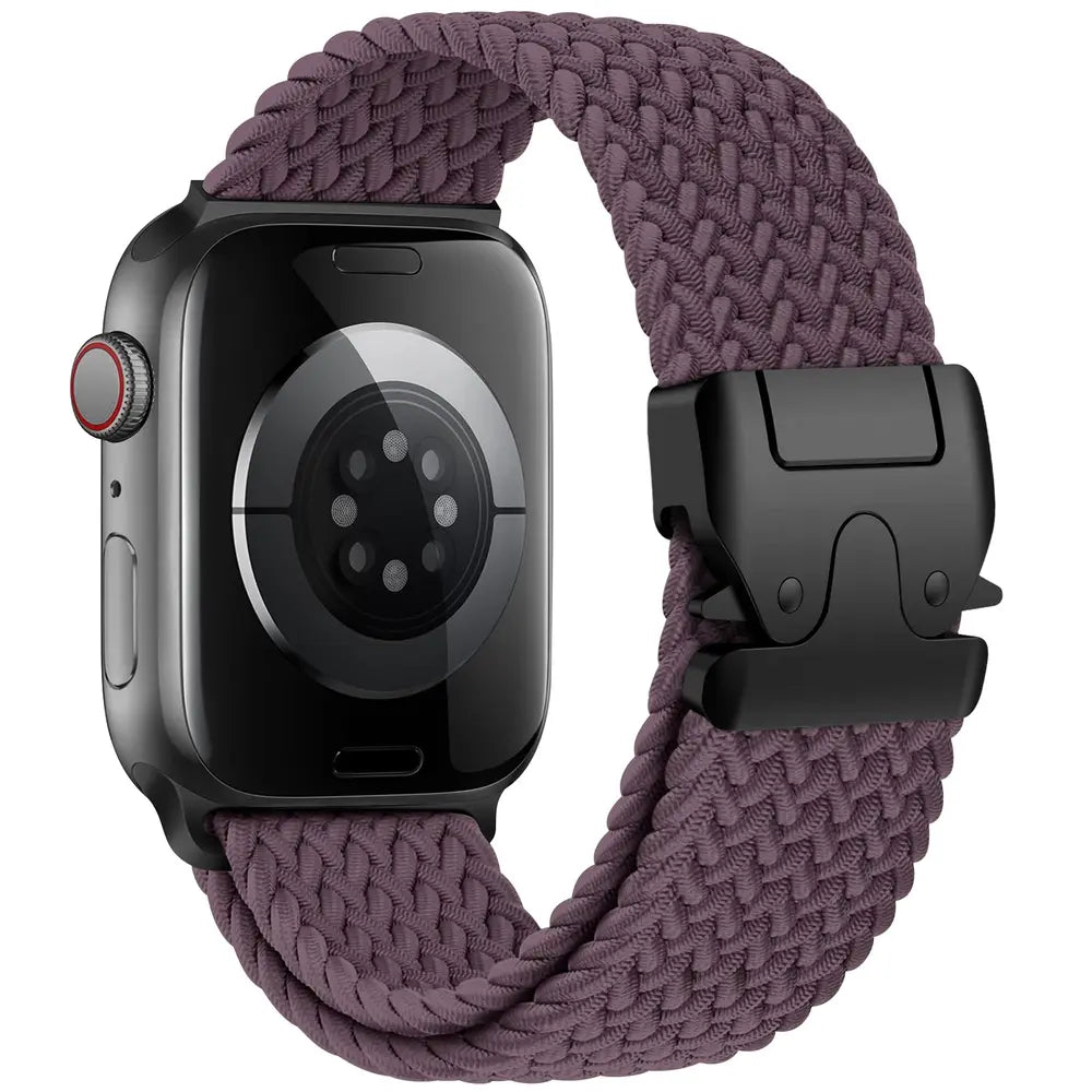 Bracelet tressé Apple Watch violet