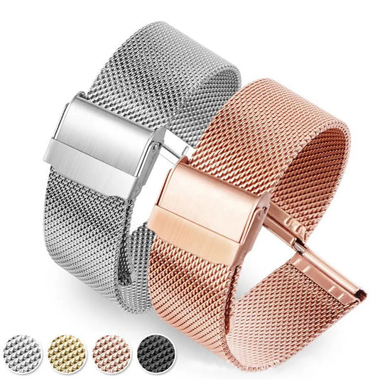 Bracelet montre en maille milanaise