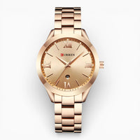 Montre Femme Acier Or Rose Boucle Déployante
