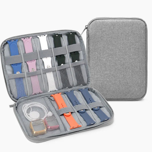Étui rangement bracelets montre gris