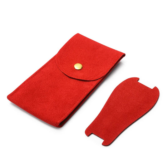 Pochette montre voyage rouge