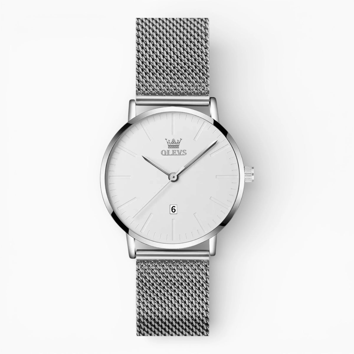 Montre Femme Bracelet Milanais Argent • AURA