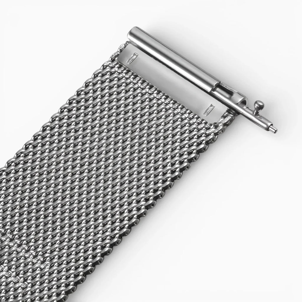 Bracelet Milanais Boucle Déployante argent