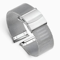 Bracelet Milanais Boucle Déployante argent