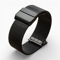 bracelet milanais dégagement rapide noir