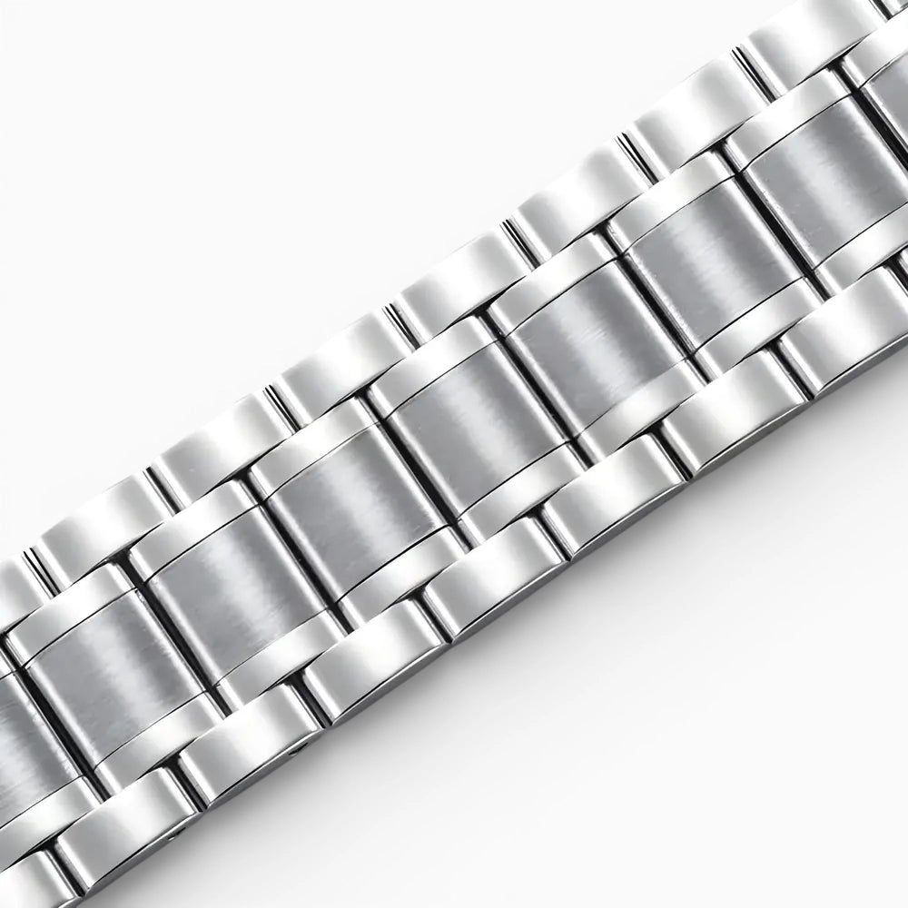 bracelet montre acier argent