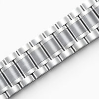 bracelet montre acier argent