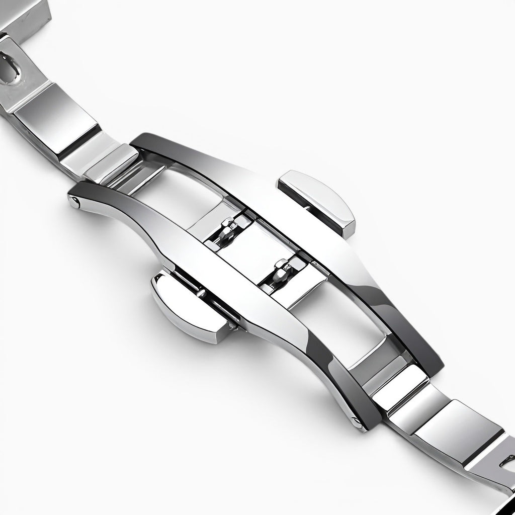 bracelet montre acier argent