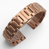 bracelet montre acier or rose