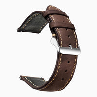 bracelet montre cuir artisanal marron