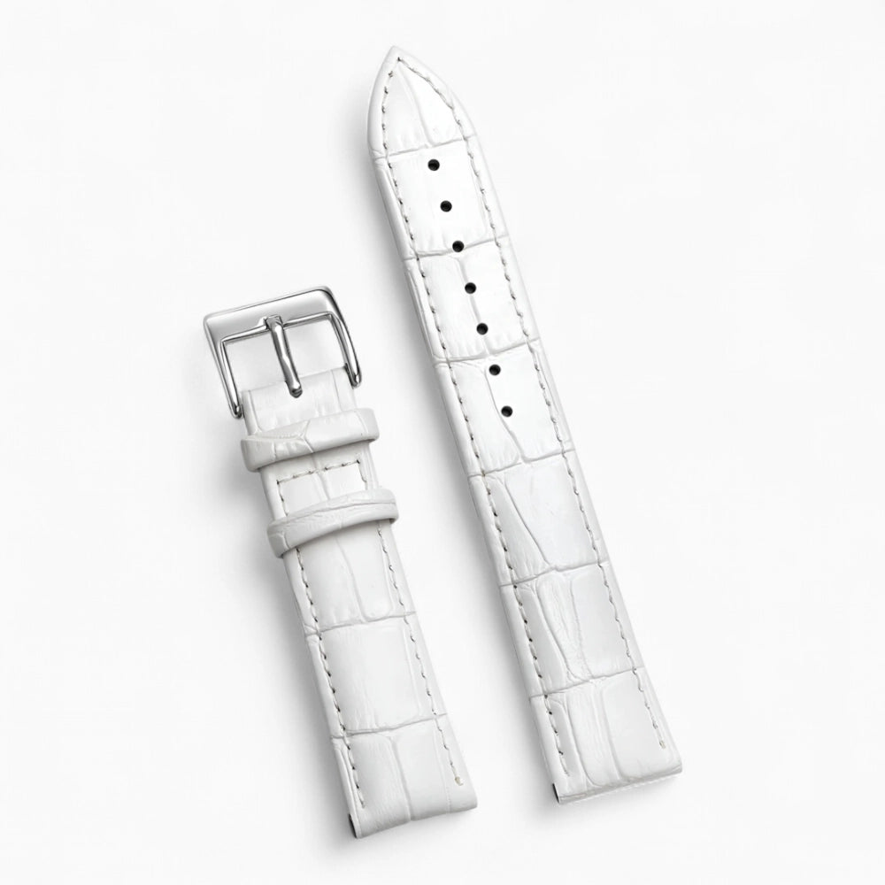 Bracelet Montre Cuir Boucle Argentée