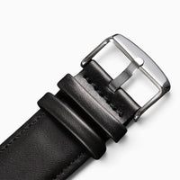 bracelet montre cuir noir boucle ardillon