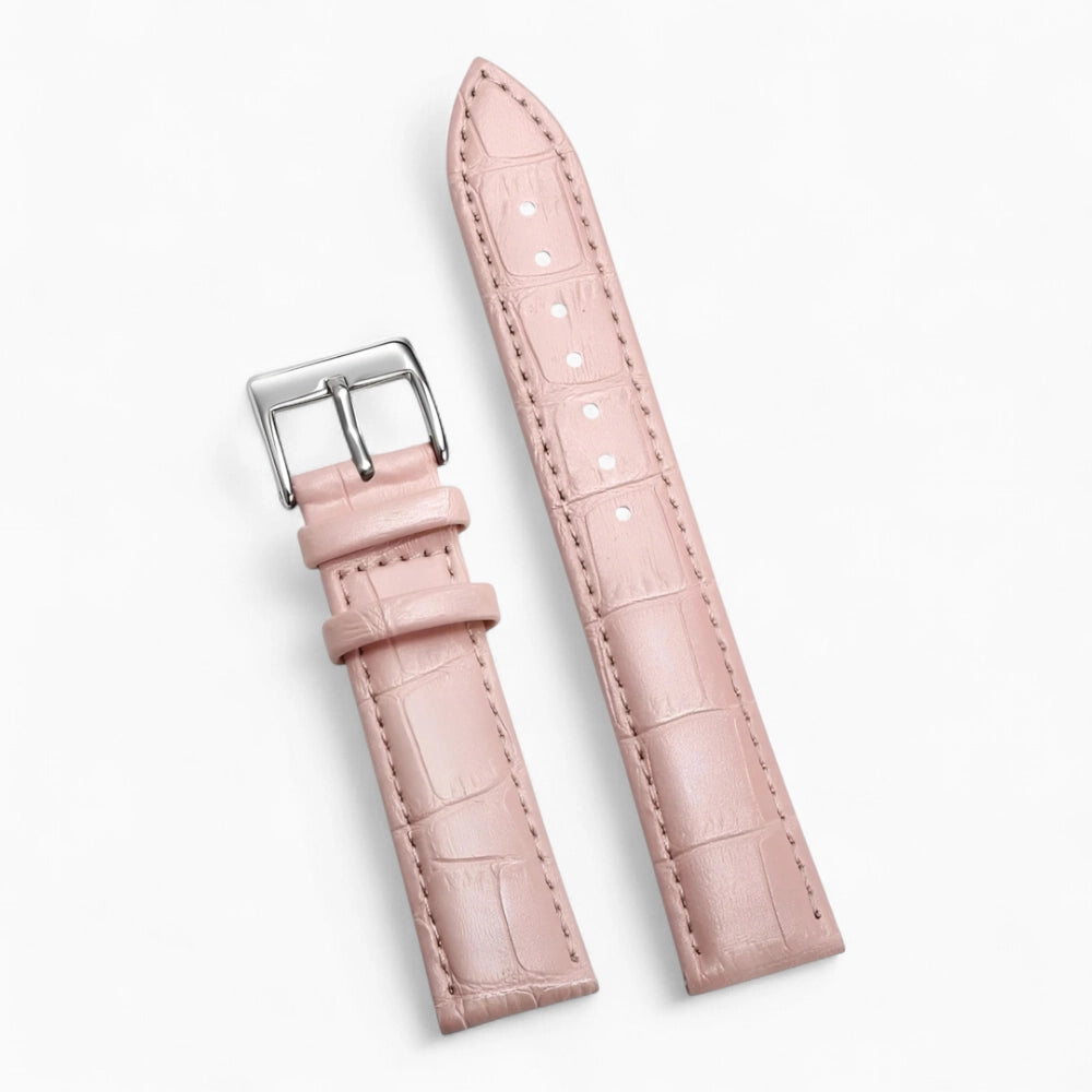 Bracelet Montre Cuir Boucle Argentée