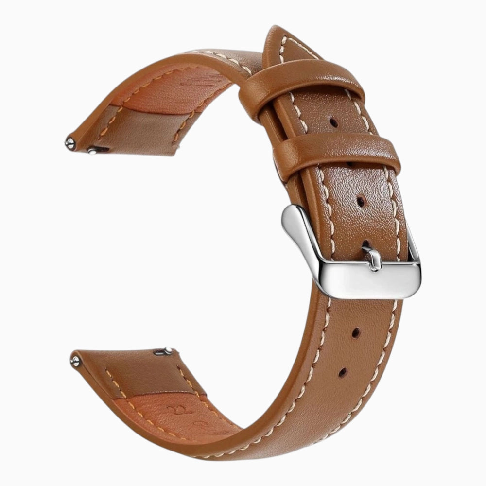 bracelet montre cuir vintage marron clair