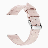 bracelet montre cuir vintage rose